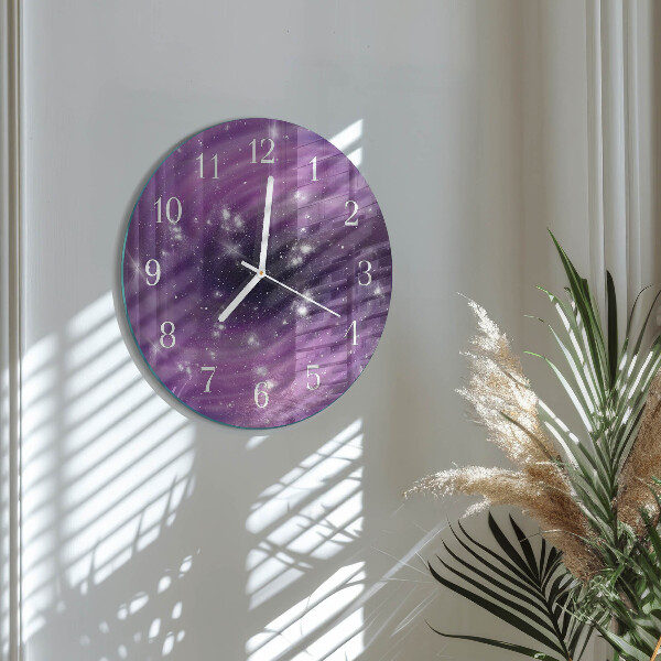 Glas wanduhr Abstraktion