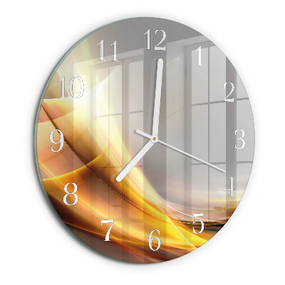 Glas wanduhr Abstraktion