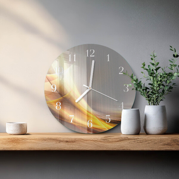 Glas wanduhr Abstraktion