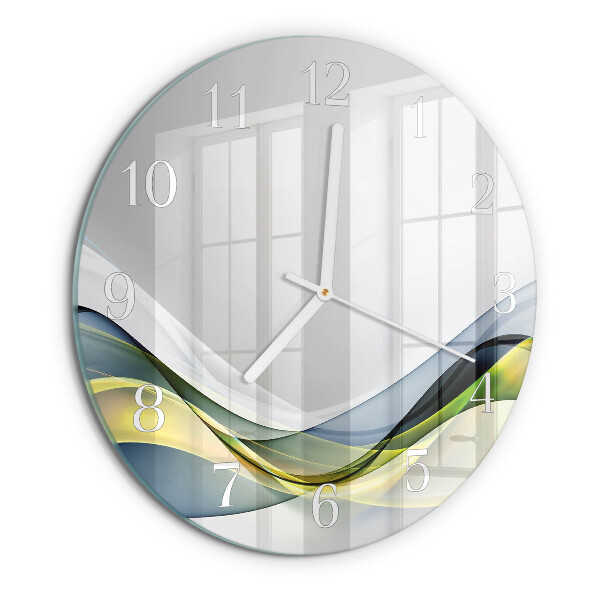 Glas wanduhr Abstraktion