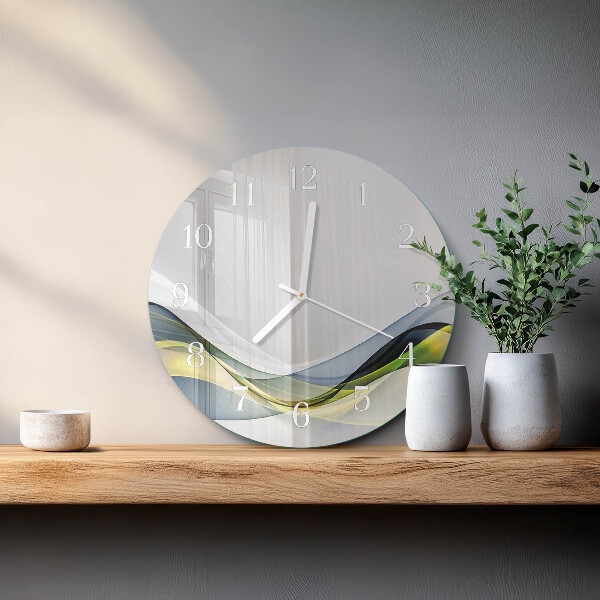 Glas wanduhr Abstraktion