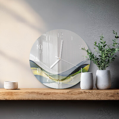 Glas wanduhr Abstraktion