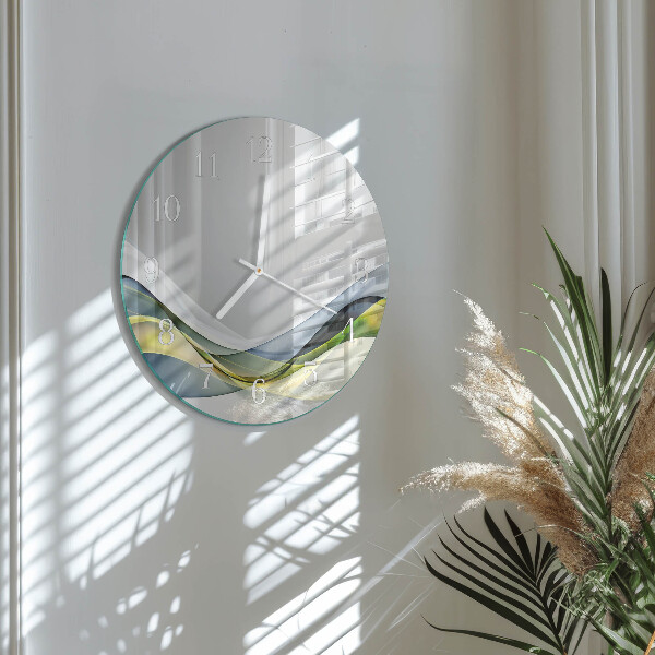 Glas wanduhr Abstraktion