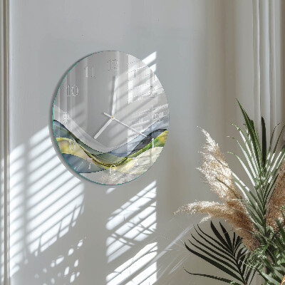 Glas wanduhr Abstraktion