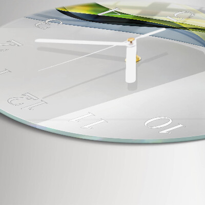 Glas wanduhr Abstraktion