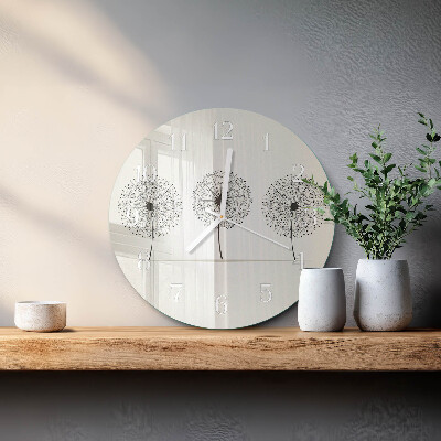 Glas wanduhr Abstraktion