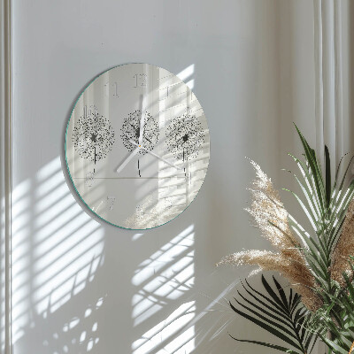 Glas wanduhr Abstraktion