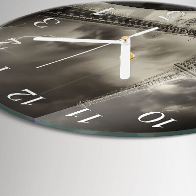 Glas wanduhr Paris