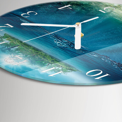 Glas wanduhr Meeresboden