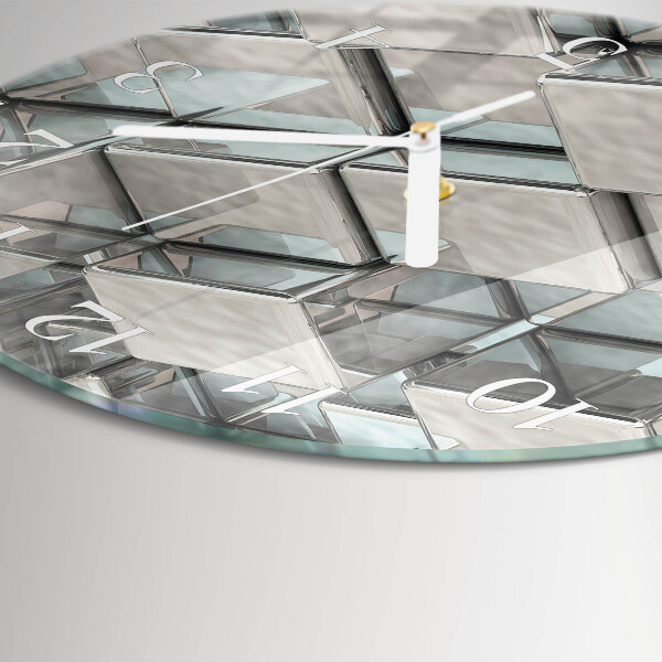 Glas wanduhr Würfel