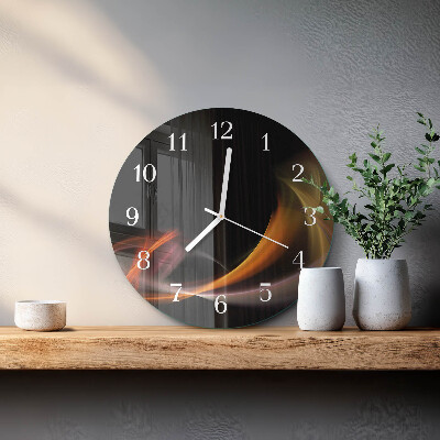 Glas wanduhr Abstraktion