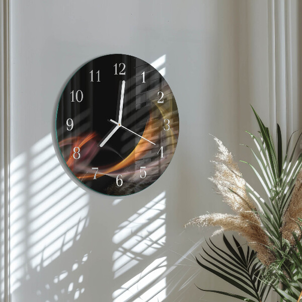 Glas wanduhr Abstraktion