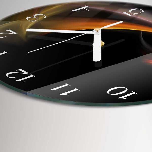 Glas wanduhr Abstraktion