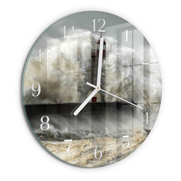Glas wanduhr Sturm
