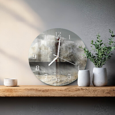 Glas wanduhr Sturm