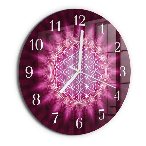 Glas wanduhr Abstraktion