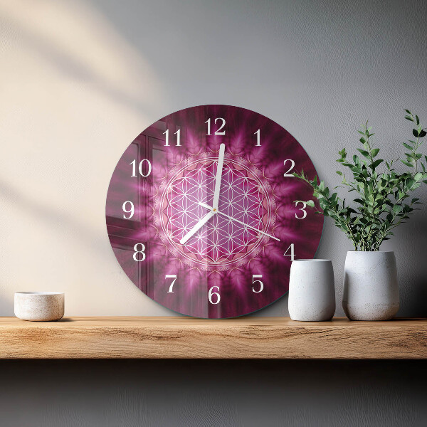 Glas wanduhr Abstraktion