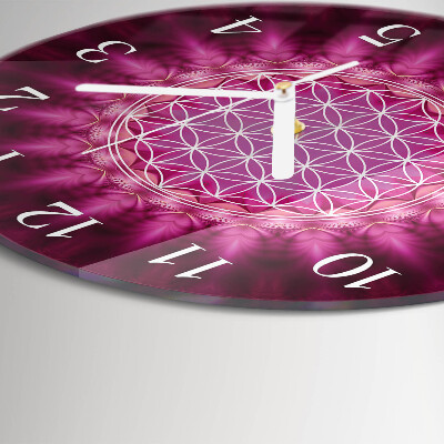 Glas wanduhr Abstraktion