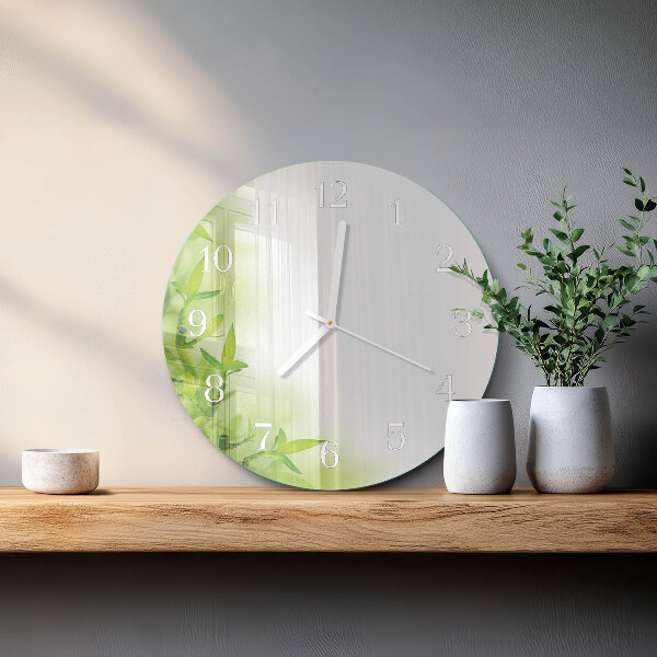 Glas wanduhr Natur