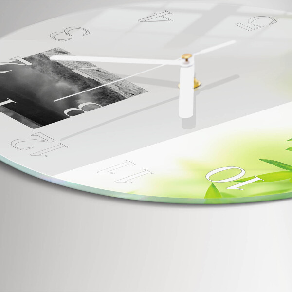 Glas wanduhr Natur