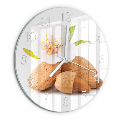 Glas wanduhr Mandeln