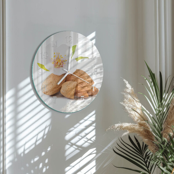 Glas wanduhr Mandeln