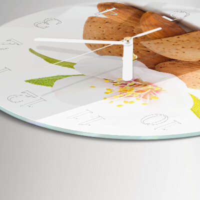 Glas wanduhr Mandeln