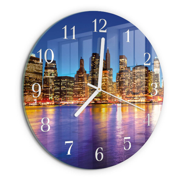 Glas wanduhr Horizont