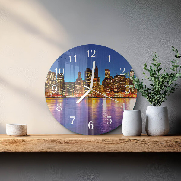 Glas wanduhr Horizont