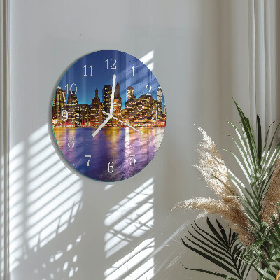 Glas wanduhr Horizont