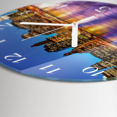 Glas wanduhr Horizont