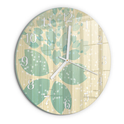Glas wanduhr Abstraktion