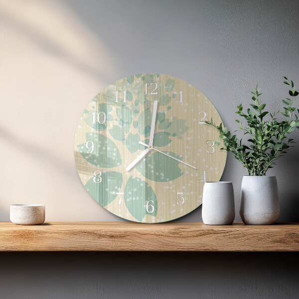 Glas wanduhr Abstraktion