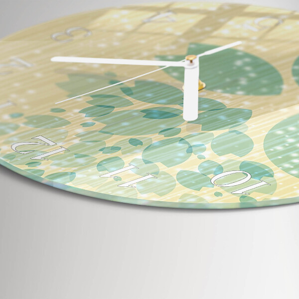 Glas wanduhr Abstraktion
