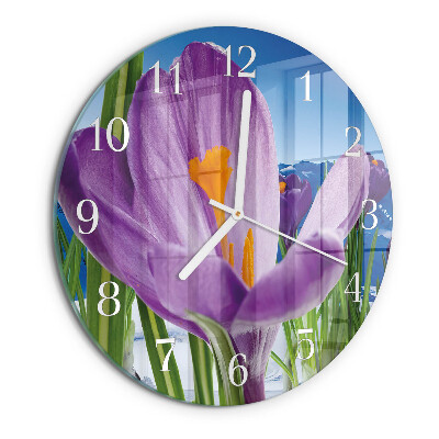 Glas wanduhr Frühling
