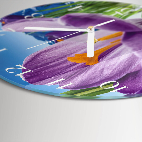 Glas wanduhr Frühling