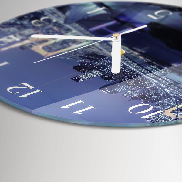 Glas wanduhr Brücke