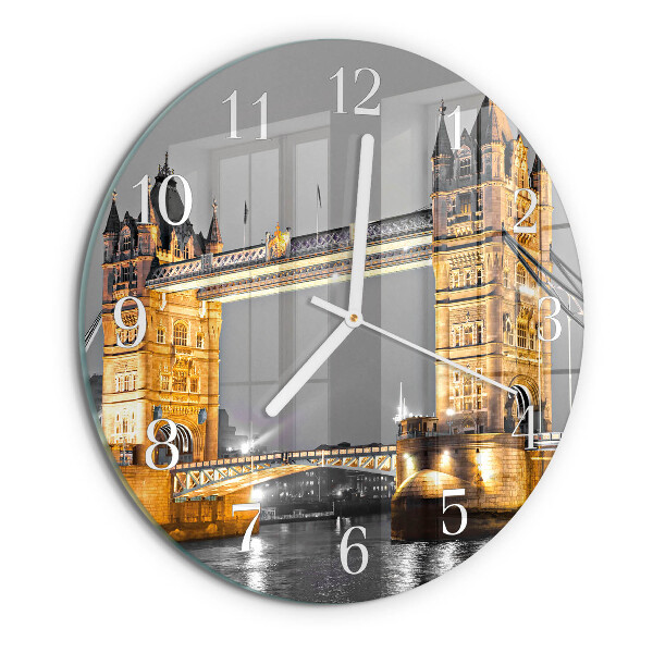 Glas wanduhr Tower Bridge