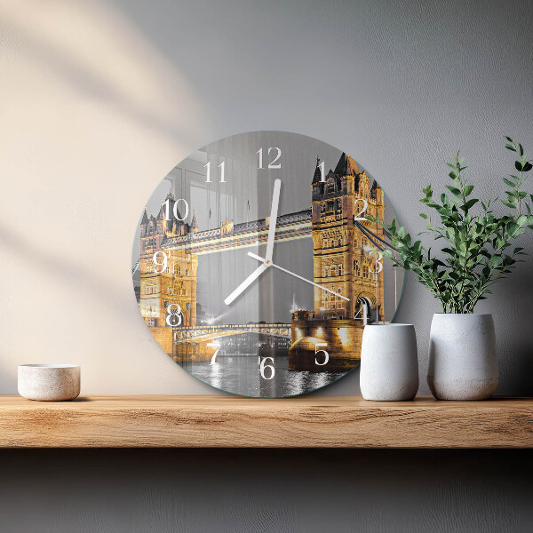 Glas wanduhr Tower Bridge