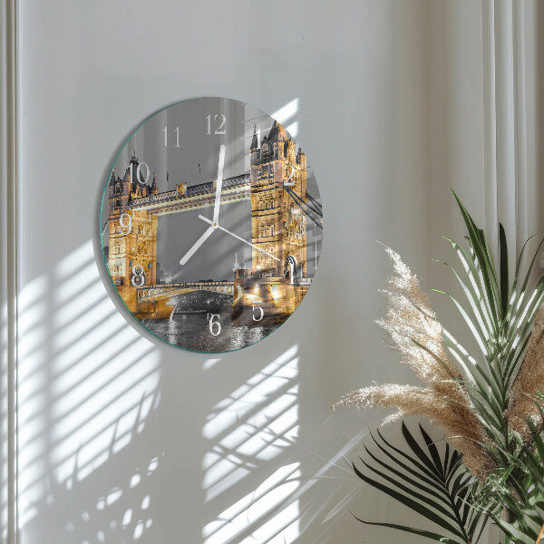 Glas wanduhr Tower Bridge
