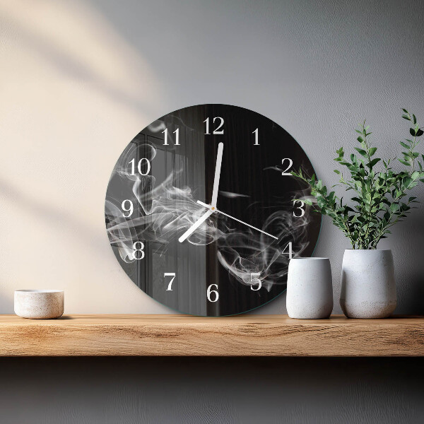Glas wanduhr Rauch