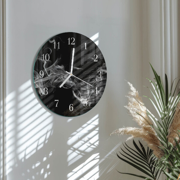 Glas wanduhr Rauch