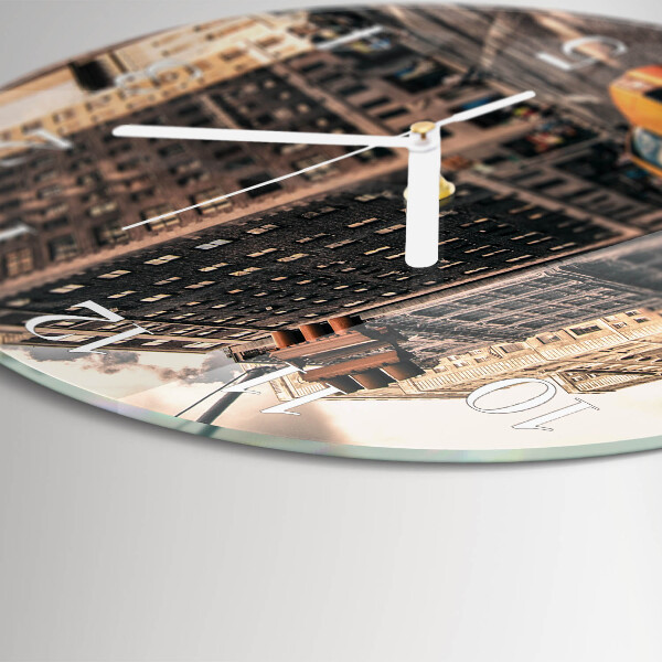 Glas wanduhr Taxi