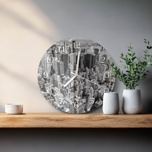 Glas wanduhr Horizont