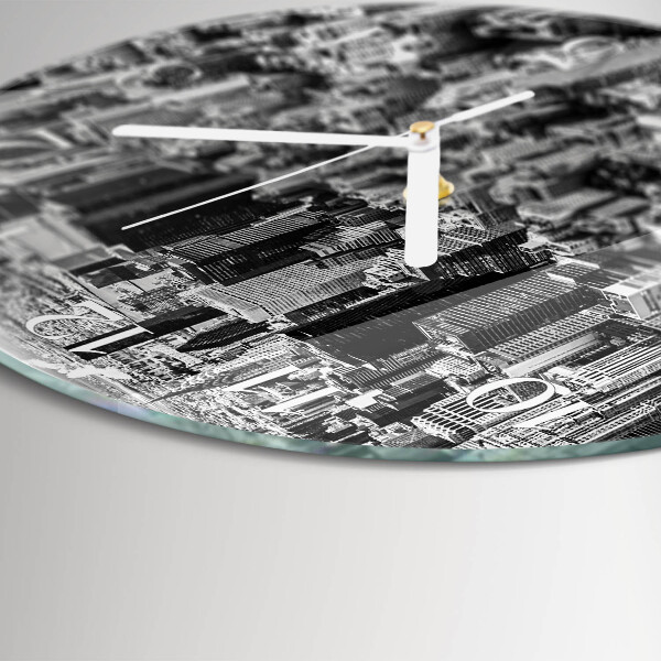 Glas wanduhr Horizont