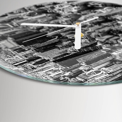 Glas wanduhr Horizont