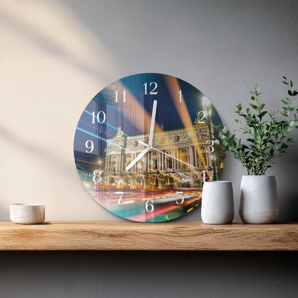 Glas wanduhr Licht