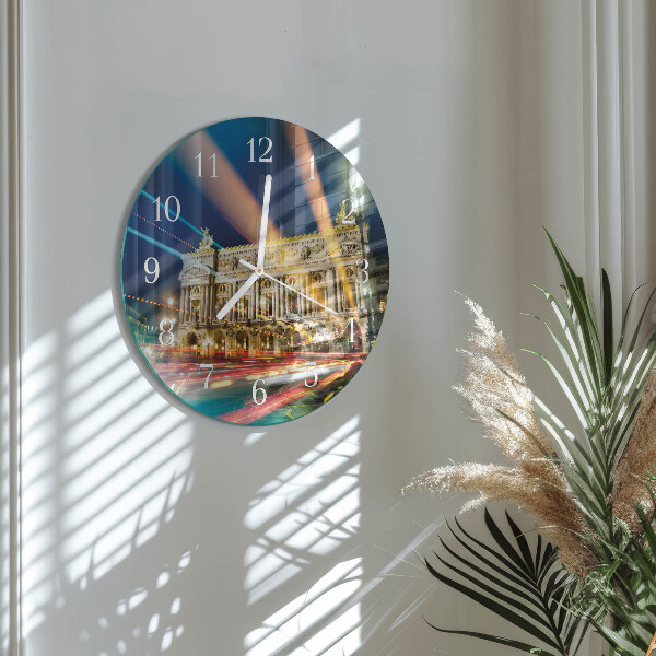 Glas wanduhr Licht