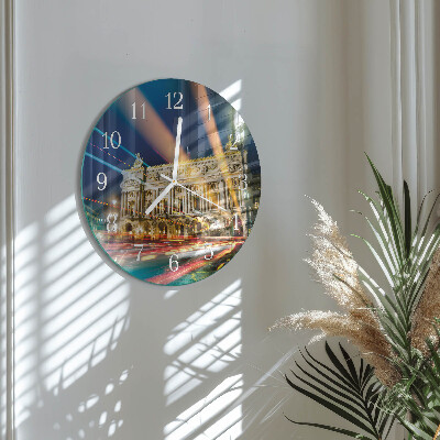 Glas wanduhr Licht