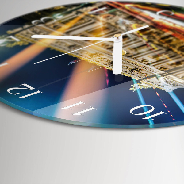Glas wanduhr Licht